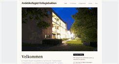 Desktop Screenshot of andelskollegiet.dk
